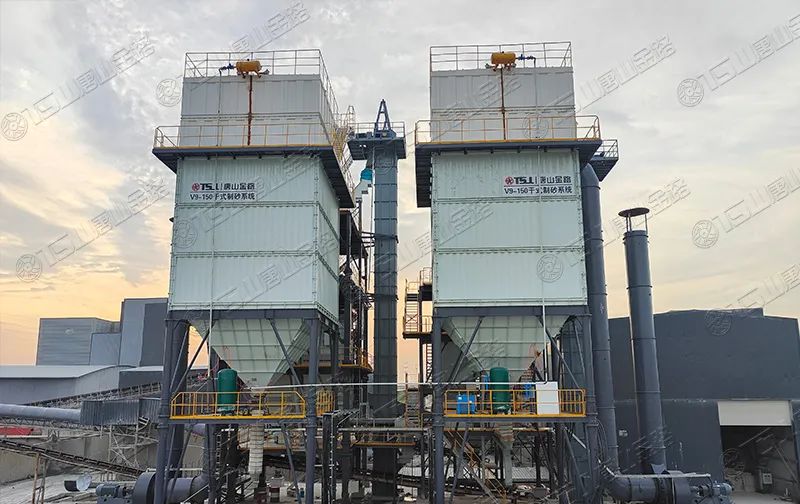 新项目投产！浙江宁波水洗改干法项目制砂楼调试出砂